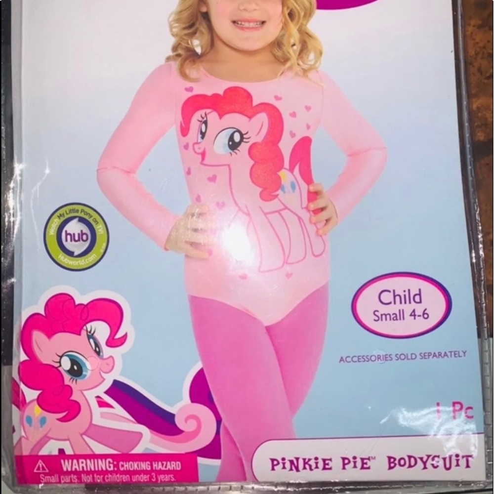 Pinkie Pie My Little Pony long sleeve bodysuit size 4-6